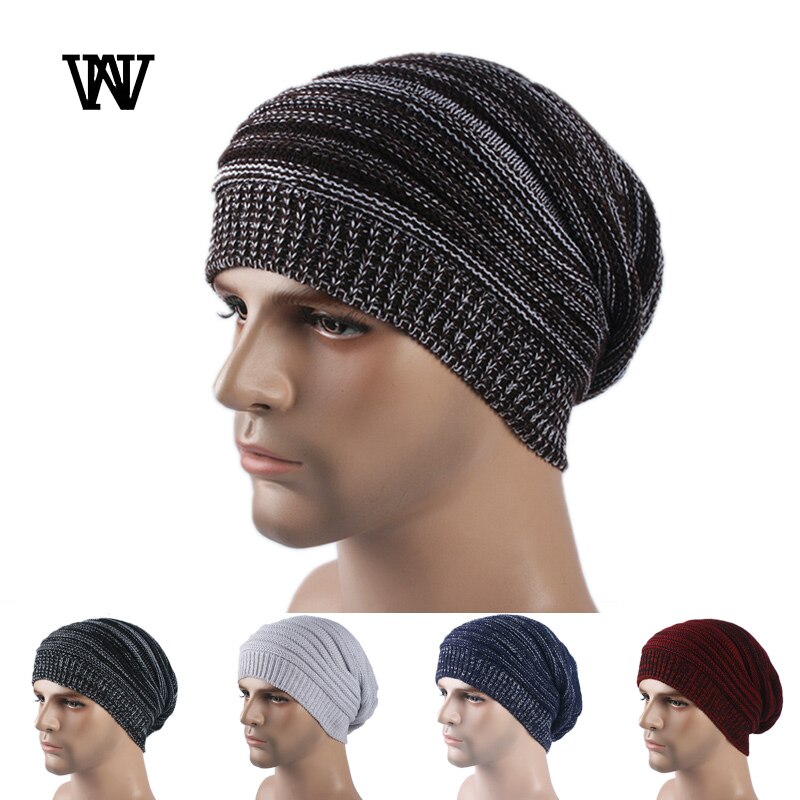 gestreift ausgebeult Skullies Mützen Hüte für Männer Winter Kappe der Frauen Ich bin Freien Motorhaube Hütte Weibliche Weiche Warme Gestrickte Hütte für jungen TTM-CZX9
