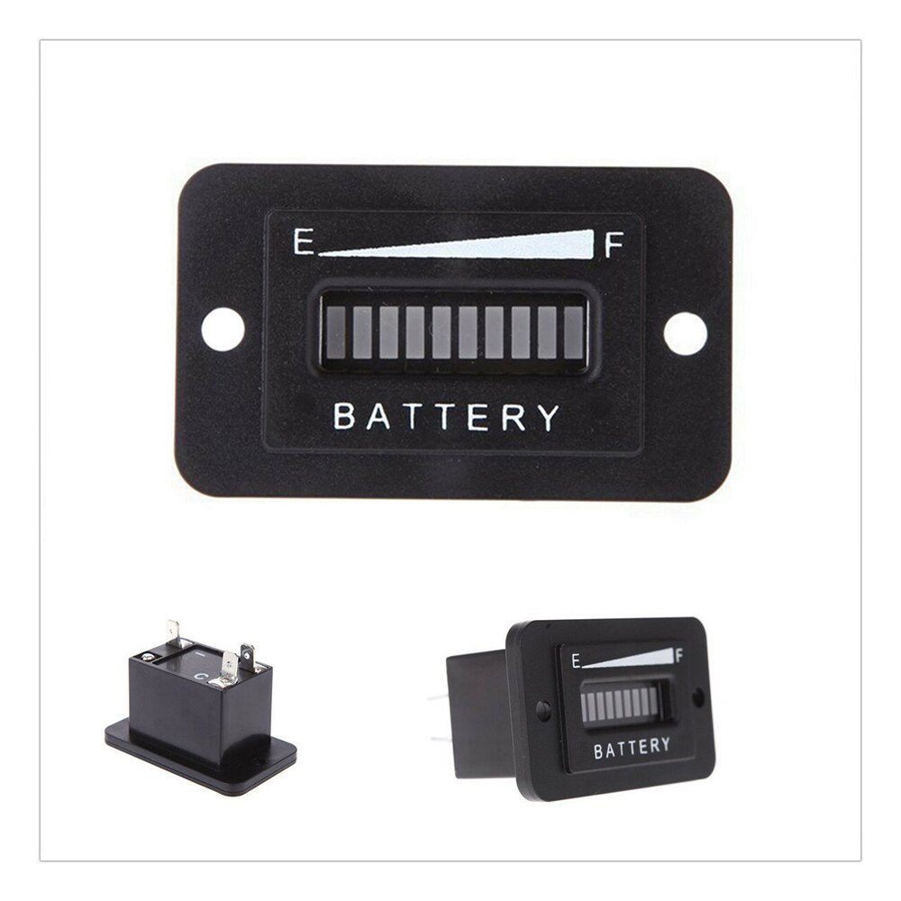 TiOODRE Batterie Anzeige 10 LED Riegel DC 6-120V Wasserdicht Auto Motorrad Blei-säure Lithium Batterie Kapazität anzeige Spannung