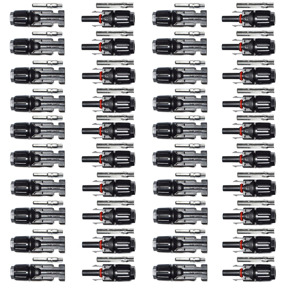 10 Paare Solar- Stecker Männlich und Weiblich Solar- Tafel Stecker für Solar- Kabel Geeignet Kabel Kreuz Abschnitte 2,5 mm2 ~ 6,0 mm2 IP67