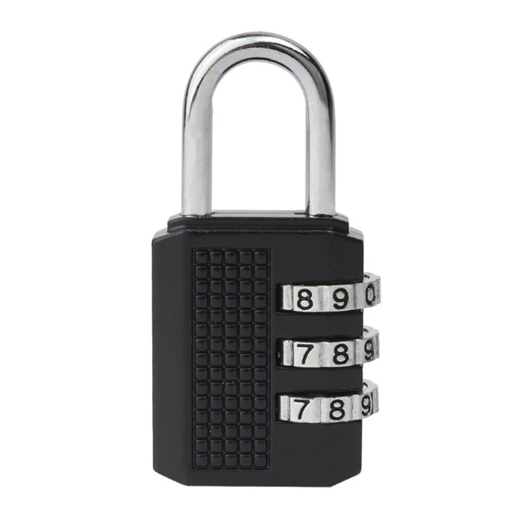 Mini Anti-Diebstahl sperren Zink-legierung Sicherheit 3 Kombination Multifunktionale Code Schloss Reise Koffer Gepäck Kleiderschrank Vorhängeschloss