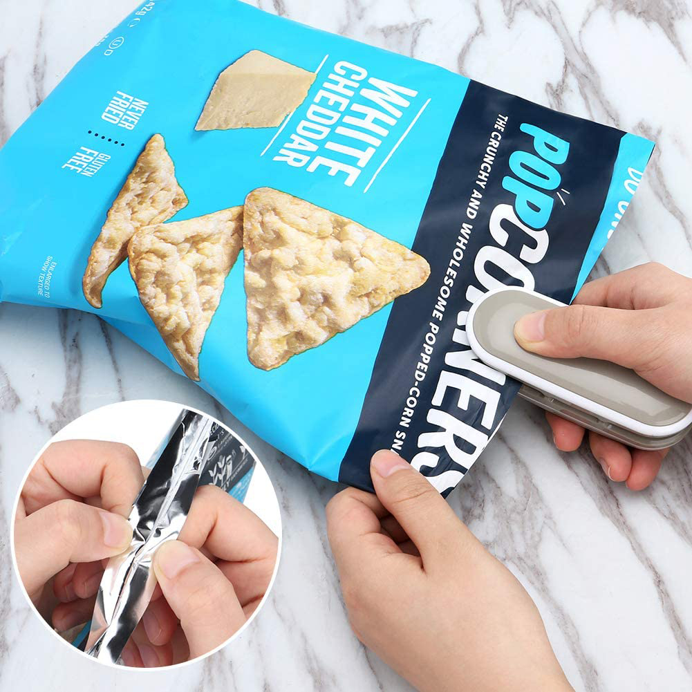 Tragbare Mini Lebensmittel Lagerung Plastiktüte Abdichtung Maschine Handheld Wärme Versiegelung haushalt Snack kunststoff taschen Container lebensmittel frisch