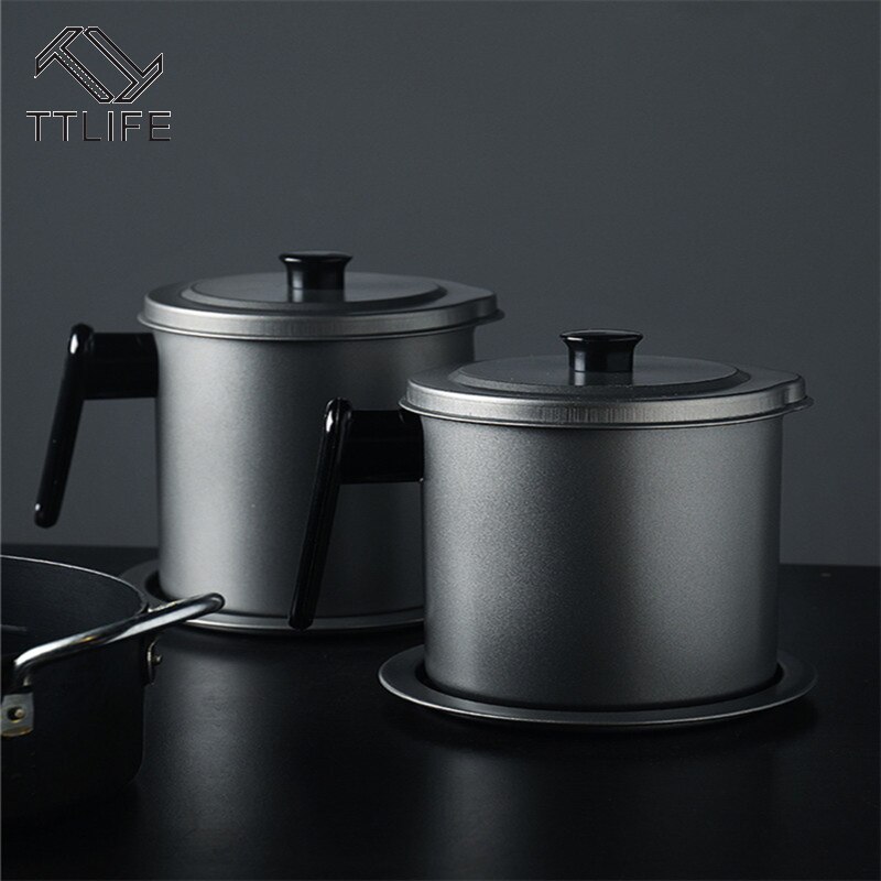 TTLIFE 304 Edelstahl Panzer Große Speicher Kapazität Panzer Küche Haushalt Lebensmittel Öl Flasche Filter Rückstände Panzer Küche Werkzeuge