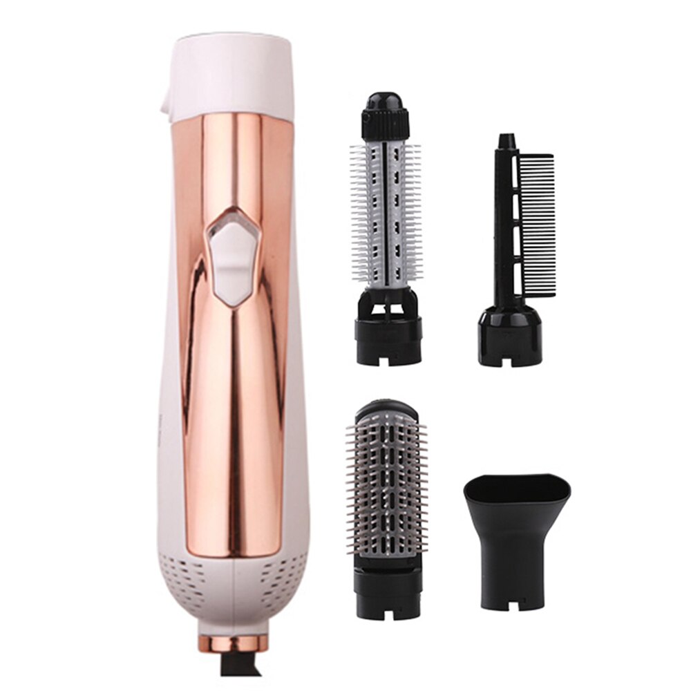 4 in 1 Rotierende Bürste Luft Styler Kamm Eisstockschießen Eisen Rolle Styling Pinsel Haar Trockner Eisstockschießen Eisen Haar Styler kamm Haar Salon