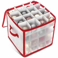 64 Kugeln Lagerung Kasten Weihnachten Weihnachten Baum Dekoration Organizer Kugeln Dekor Tasche Flitter Lagerung Teiler