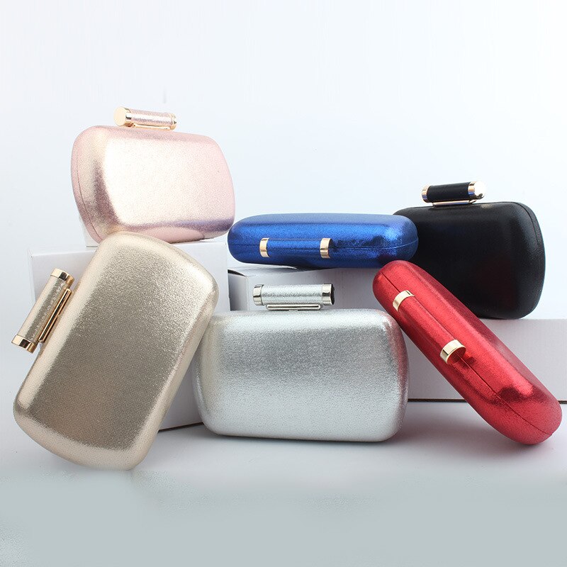 Bankett Kleid Tasche für Dame Neue Einfache Feste Farbe Oval frauen Abend Hand Tasche Party Kreuz Körper Kette kleine Schulter Tasche