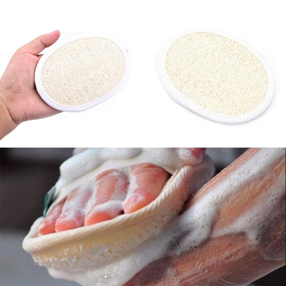 1Stck Natürliche Effektive Peeling Schlecht Pinsel Massagegerät Dusche Luffa Luffa Zurück Spa Schwamm