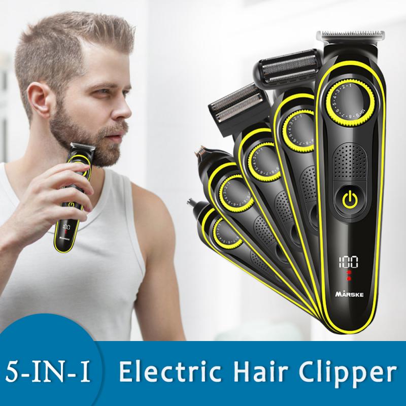 5 in 1 Elektrische Haar Haarschneidemaschine einstellen Haar Trimmer Schriftzug Cutter Nase Haar Cutter Rasierer Körper Haar Cutter Kopf Haar schneiden einstellen