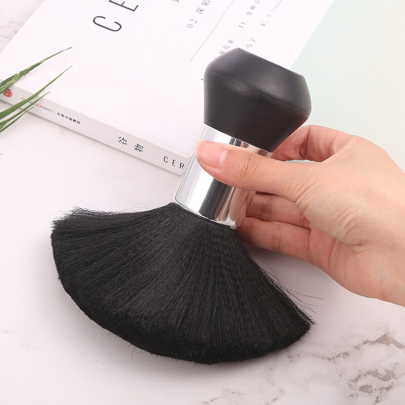 Tragbare Weiche Nacken Staubtuch Pinsel Praktische Gesicht Staubtuch Pinsel Komfortable Haar Pinsel Friseur Salon Werkzeuge Haar Pinsel