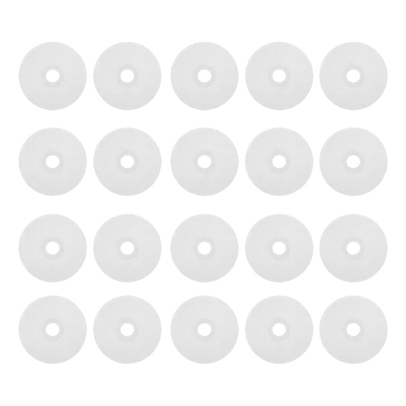 20 Stck betroffen Maschine Runde Pinsel Abdeckung Kunststoff betroffen Maschine Zubehör für Silber Schilf