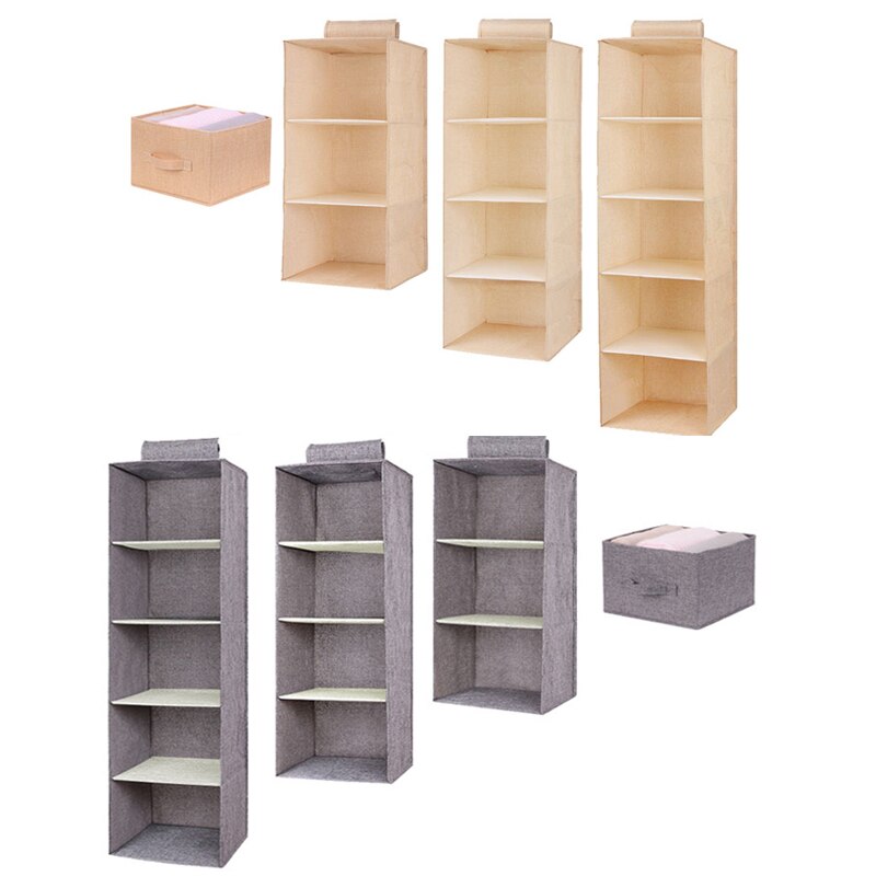 Baumwolle Schrank Schrank Schrank Veranstalter Hängen Tasche Schublade Kleidung Lagerung Kleidung Heimat Organisation Zubehör Liefert
