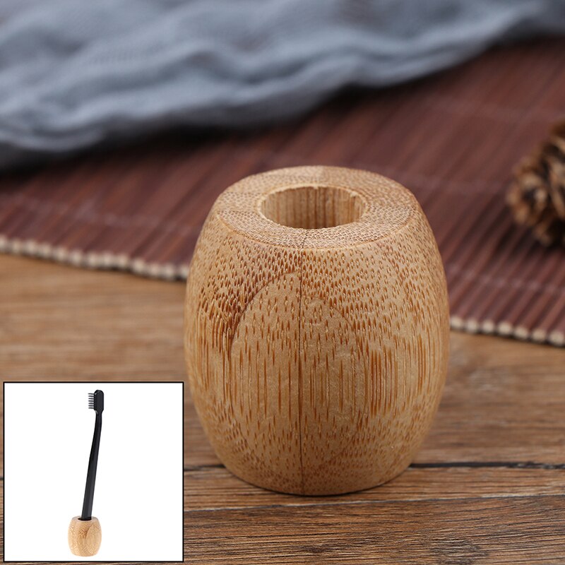 1pc Bambus Zahnbürste Halfter Holz Schlecht Steht Natürliche vegan Zahnbürste Zubehör Werkzeuge