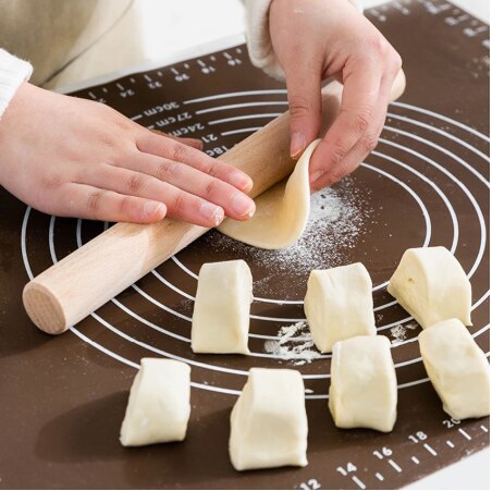 Silikon Nicht-Stock Silikon Verdickung matt rollen Teig Liner Pad Gebäck Kuchen Backformen Einfügen Mehl Tisch Blatt Küche Werkzeuge