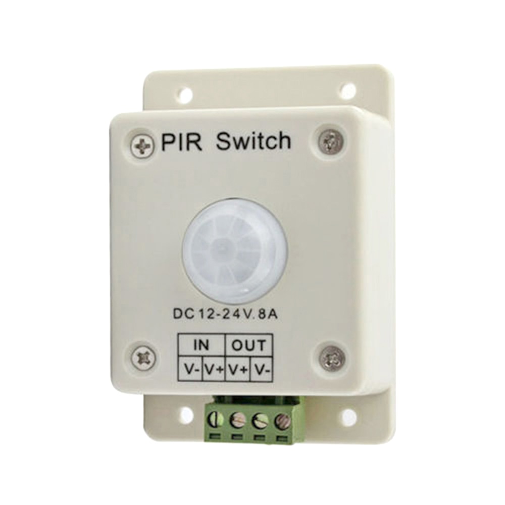 12V ~ 24V 8A Automatische LED PIR Bewegung Sensor PWM Digitales Dimmen Schalter Licht Beleuchtung für Einzelne Farbe LED licht lampen