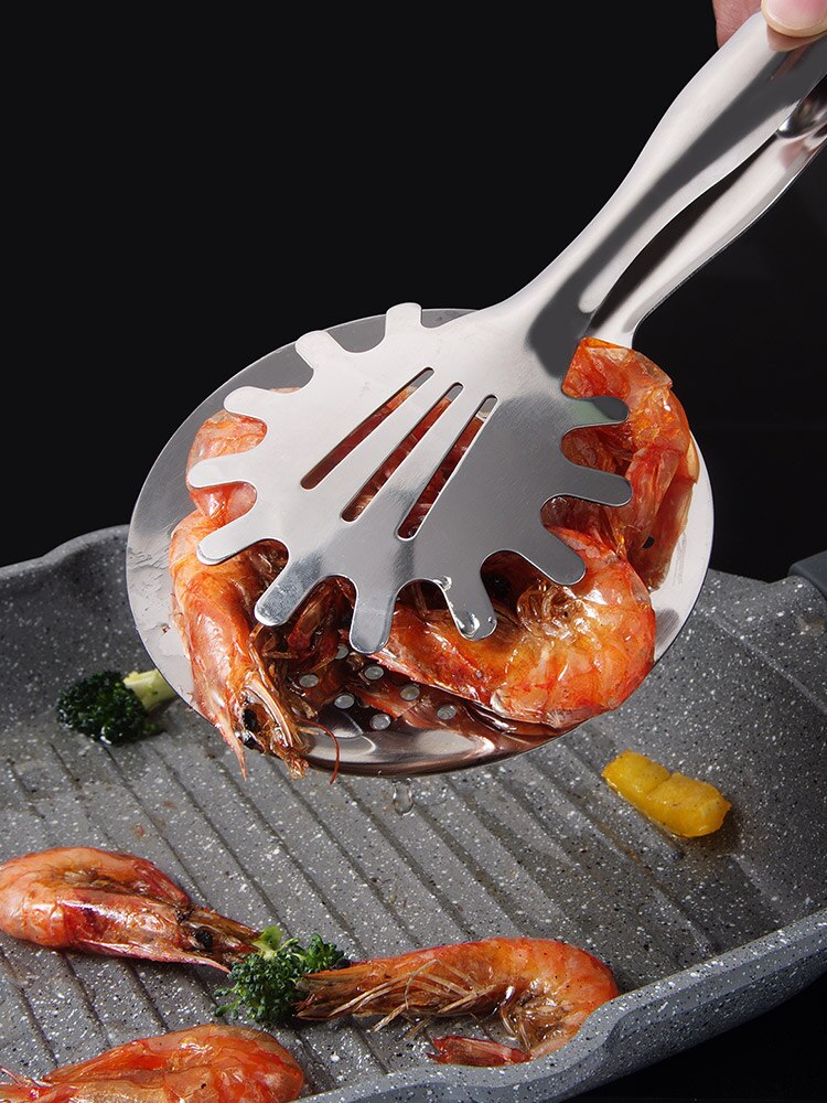 Edelstahl Braten Schaufel Clip Gebratener Fisch Pizza Steak Huhn flüGel Schaufeln Heimat Küche Pfannkuchen Braten Fisch Schaufel Werkzeug