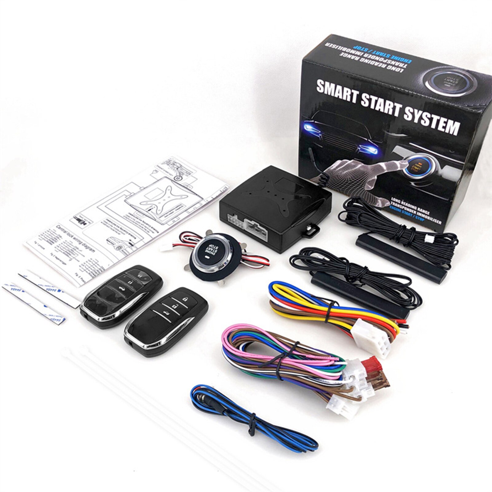 12V Auto Alarm Systeme Auto Fernbedienung Zentrale Türschloss Keyless System Auto Auto SUV Anti-diebstahl Keyless Eintrag Anlasser Auto Zubehör
