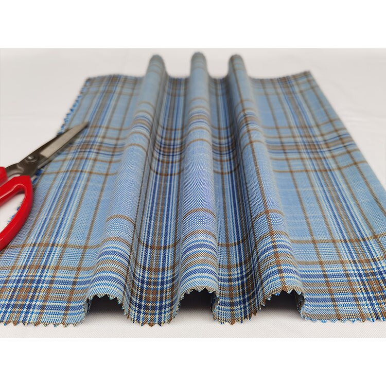 145cm x 50cm Polyester Köper überprüfen tuch garn gefärbt schuluniform Plaid stoff für kleider bekleidung taschen JK plissee Felsen Uniform