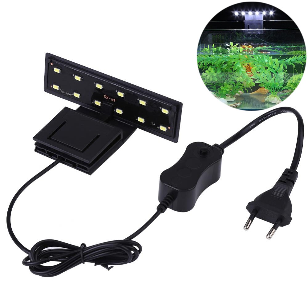 Aquarium LED Beleuchtung 5 W Energie sparen Wasserdicht Clip-auf Fisch Panzer UV Lichter Pflanzen Wachsen Beleuchtung Lampe Aquarium dekoration