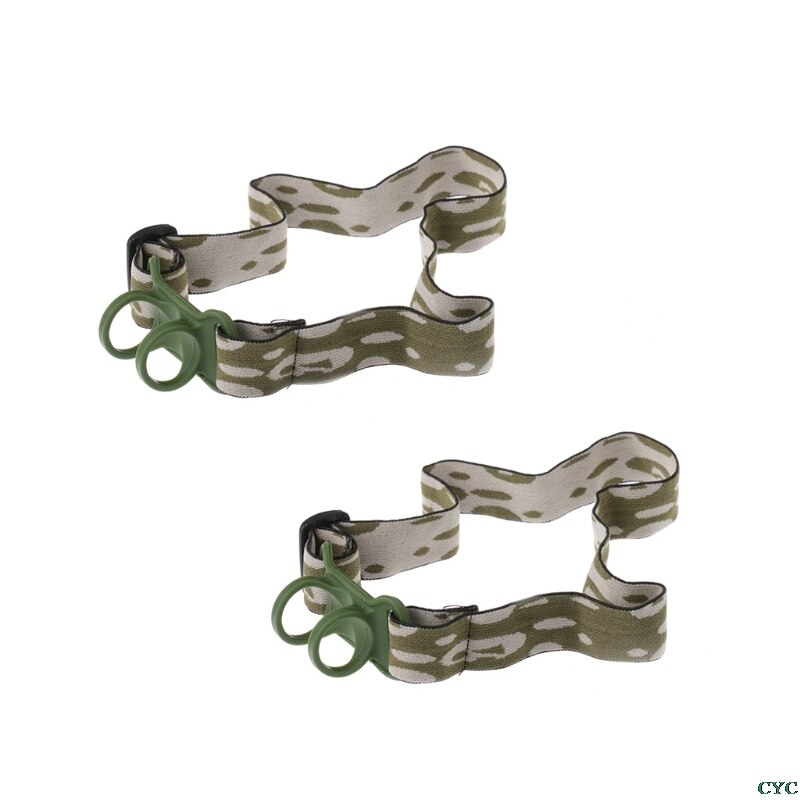 2 Stck Stirnband Elastische Hände Freies Scheinwerfer Gurt Für 22-30mm Taschenlampe Taschenlampe