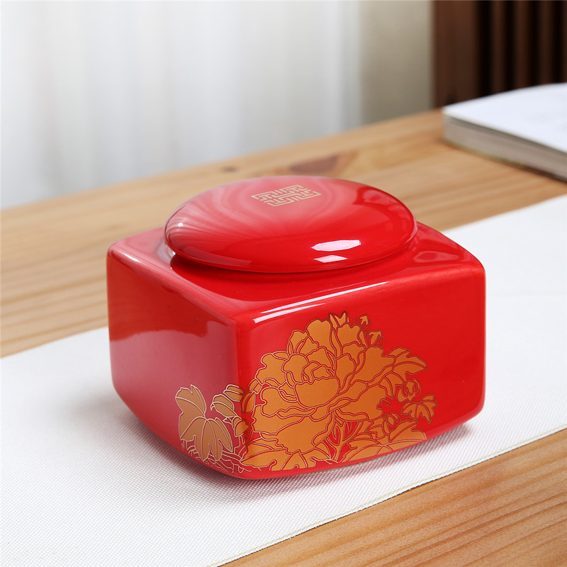 Platz keramik dichtung Panzer sterben Tee topf Zucker topf Kaffee können Pulver dosen Kleine porzellan topf