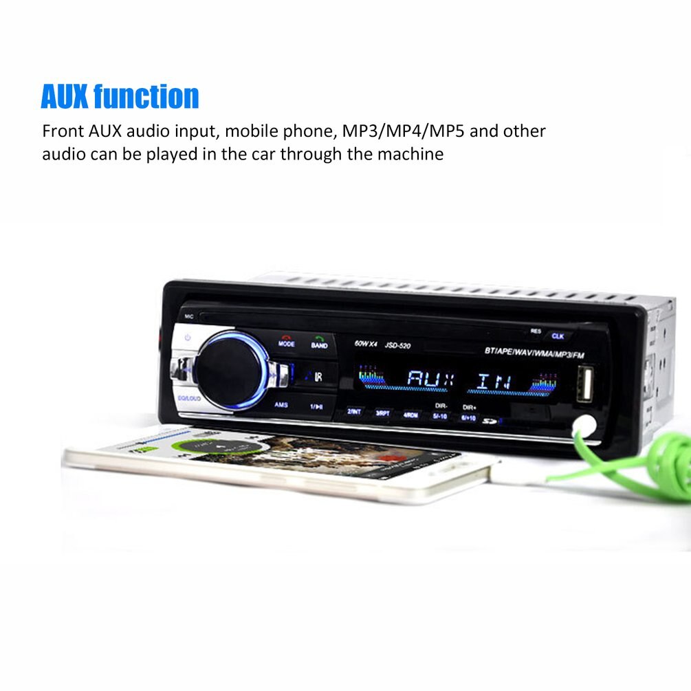 12V Universal- Auto MP3 Auto Stereo FM AUX Eingang Empfänger SD USB MP3 Radio Spieler in-Bindestrich Einheit
