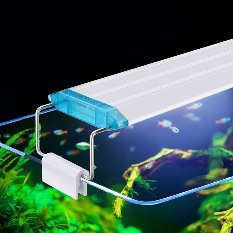 Super Helle Aquarium Beleuchtung Aquarium Anlage Wachsen Beleuchtung Aquarium LED Beleuchtung 21-70CM erweiterbar Clip auf Lampe für Aquarium
