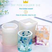 Stift Halfter Schimmel Transluzenten Weiß Silikon Schreibwaren Lagerung Kasten Küche Schimmel Silikagel Tasse Hause Diy Lce Werkzeug