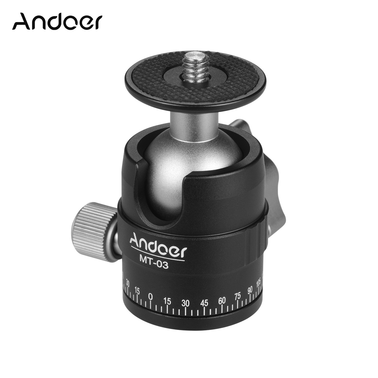 Andoer Mini Ball Kopf DSLR Kamera Stativ Monopd Kugelkopf mit U-Förmigen Kerbe Kamera Kopf Stativ Kopf Fotografieren Zubehör
