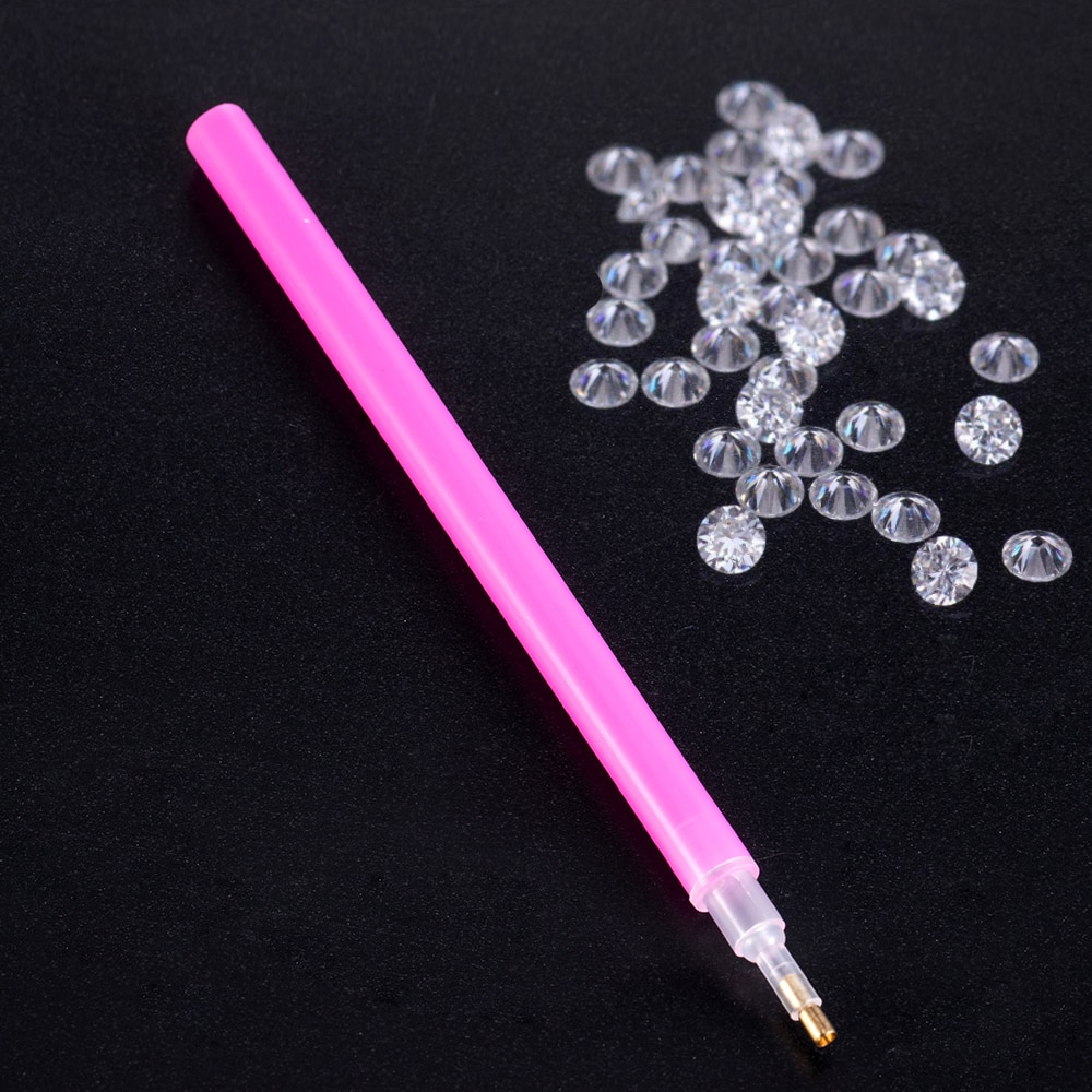 5 Teile/satz Kunststoff Nagel Punktierung Werkzeug für Nagel Nagel Kunst Malerei Bleistift Strass Dotter Bleistift Einfügen Wachs Punkte für nagel