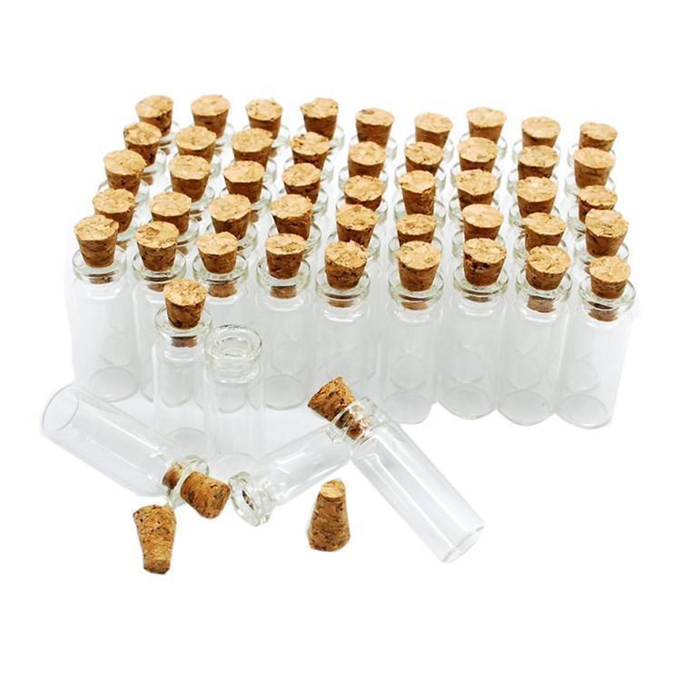 10 stücke Mini Glas Flaschen Klar Treiben Flaschen Weihnachten Kleine wünschen Flaschen Mit Korken Für Hochzeit Geburtstag Party