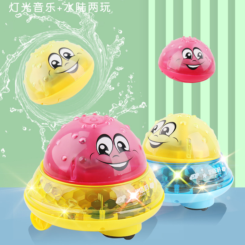 Schlecht Spielzeug sprühen Wasser Licht Drehen Mit Dusche Schwimmbad freundlicher Spielzeug Für freundlicher Kleinkind Schwimmen Partei Schlecht LED Licht Spielzeug