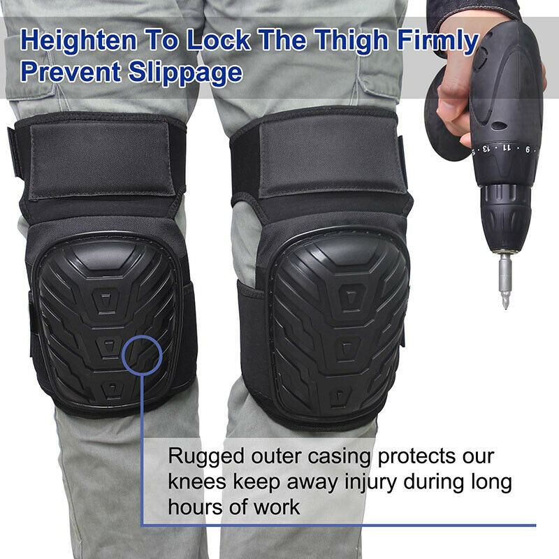 Knie Pads Für Arbeit Einstellbare Gel Kissen Bodenbelag Gartenarbeit Bau Pflicht schwer Pflicht Lange Silikon Knie Pads
