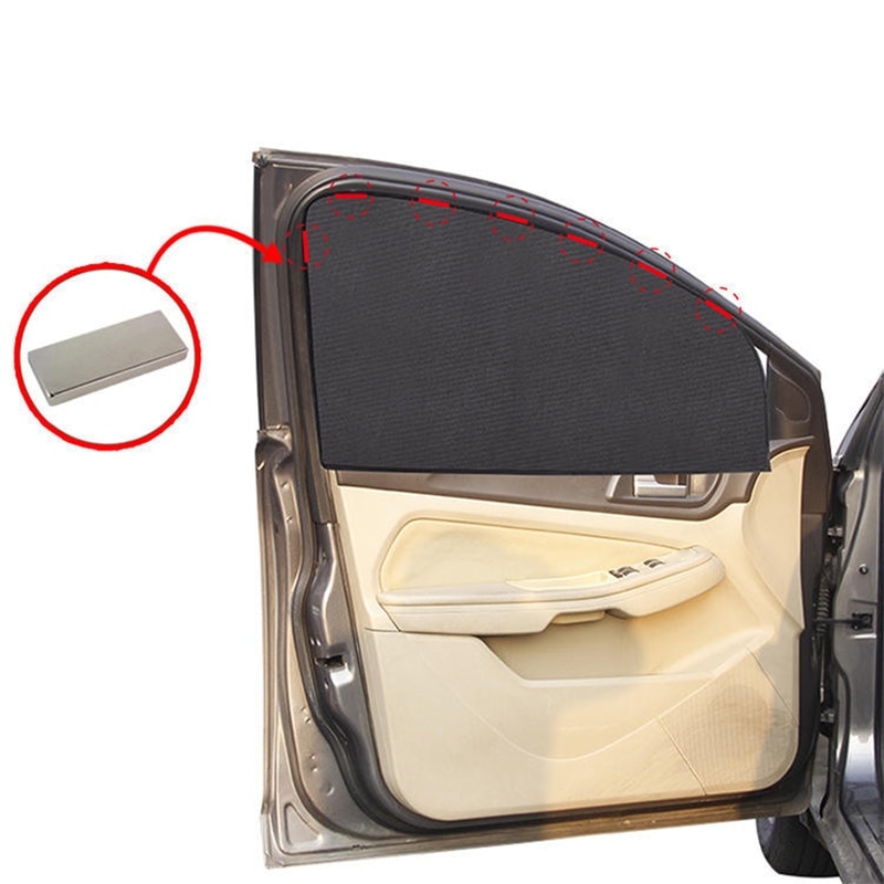 Magnetische Auto Fenster Sonnenschutz Auto Vorhang UV Schutz Seite Fenster Sonnenblende Auto Fenster Sonnenschirm Sommer Schutz Fenster Film