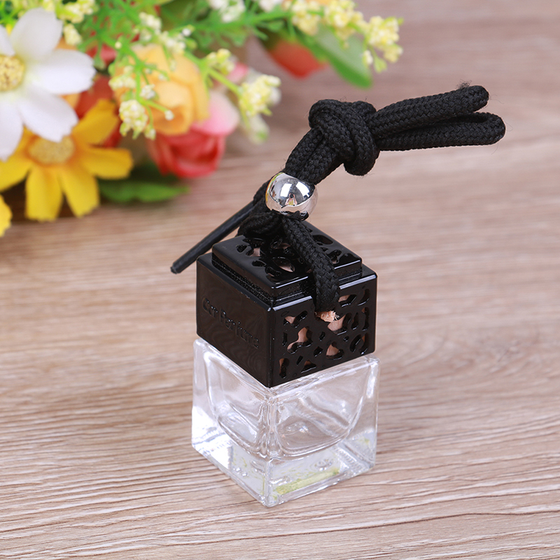 Auto Hängen Ornament Auto Lufterfrischer Leere Glas Flasche Parfüm Für Ätherische Öle Diffusor Auto-Styling Rückspiegel