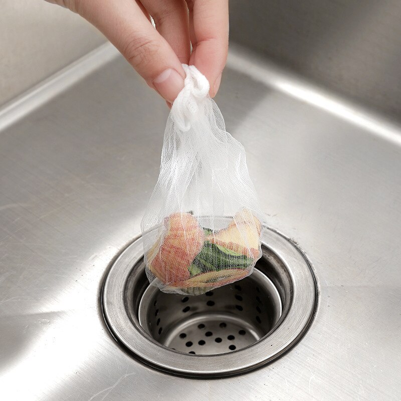 30 stücke Küche Anti-Verstopfen Waschbecken Filter Gittergewebe Töpfe Kanalisation Gerichte Juwelüse Waschen Ablauf Rückstände Müll Tasche Siebe