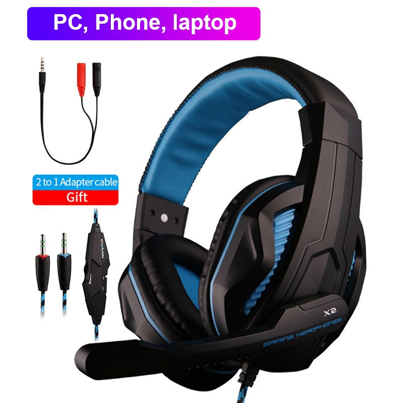 Computer PC Gamer verdrahtet Kopfhörer Mit Mikrofon Über ohr 3,5 Jack Spielen Headset Stereo Bass Helm Für PS4 Telefon Laptop freundlicher