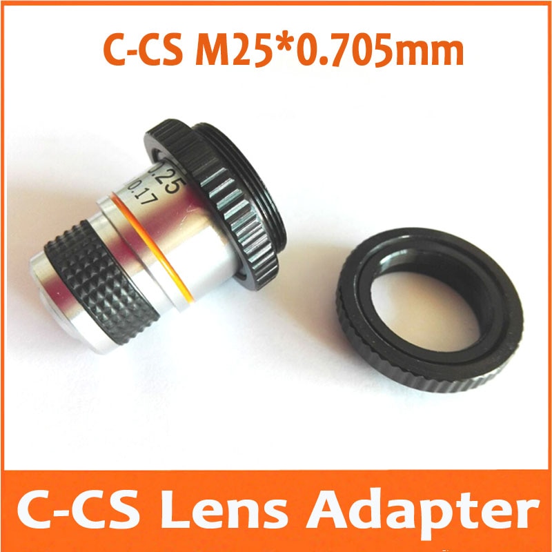 CS-C C-RMS Adapter Ring Ziel Objektiv Adapter RMS zu C CS Gewinde C-montieren für Industrielle Kamera M25 x0.705mm mit Ziel Objektiv
