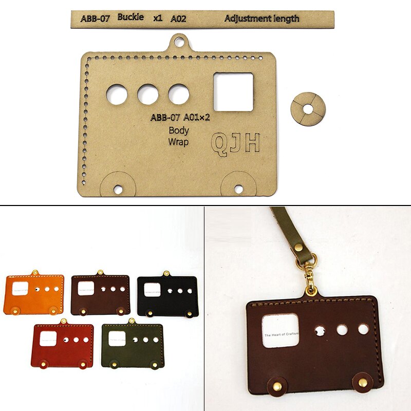 1einstellen Von Leder Handwerk Persönlichkeit Kreative Karte Bus Zugriff Kontrolle-Karte NäHenne aufbringen Harte Acryl und Kraft Papier