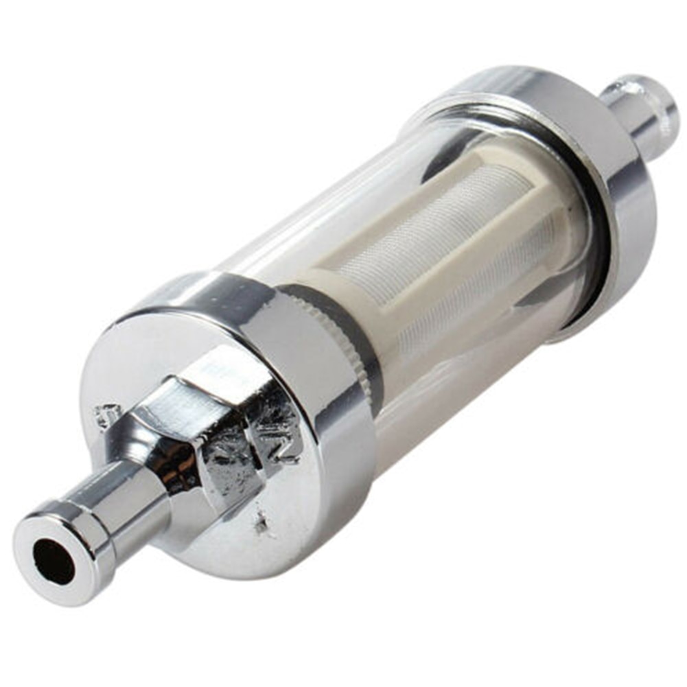 Inline Kraftstoff Filter Praktische Benzin Auto Accessroy Benzin transparent Einfach Installieren Waschbar Öl Reiniger Motorrad Metall