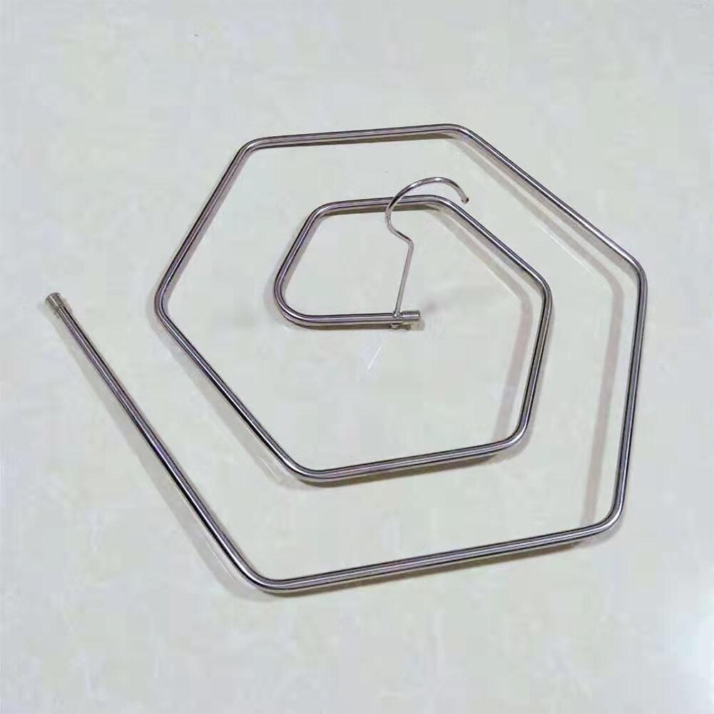 9,5mm Aufhänger Spirale Förmigen Dreh Decke Balkon Trocknen Gestell Starken Lagerbier Decke Rustfree Edelstahl Heimat Platzsparend