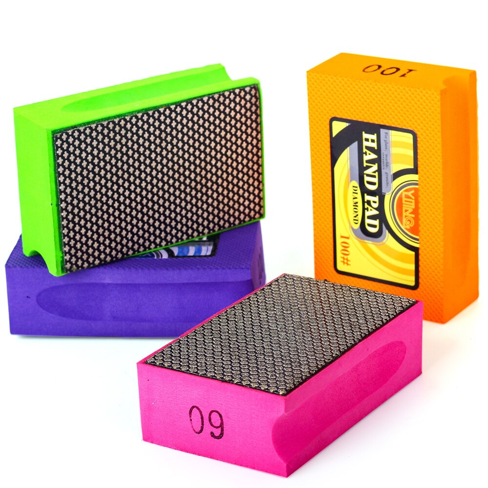 YIJING Diamant Hand Polieren Pads für Polnische Schleifen Glas Fliesen Diamant Schleif Pads