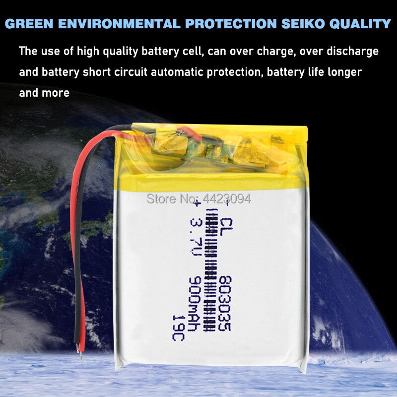 Polymer Lithium-batterie 900mah 3,7 V 803035 Clever Heimat MP3 lautsprecher Li-Ion batterie für dvr,GPS,mp3,mp4,mp5 Energie Bank, lautsprecher