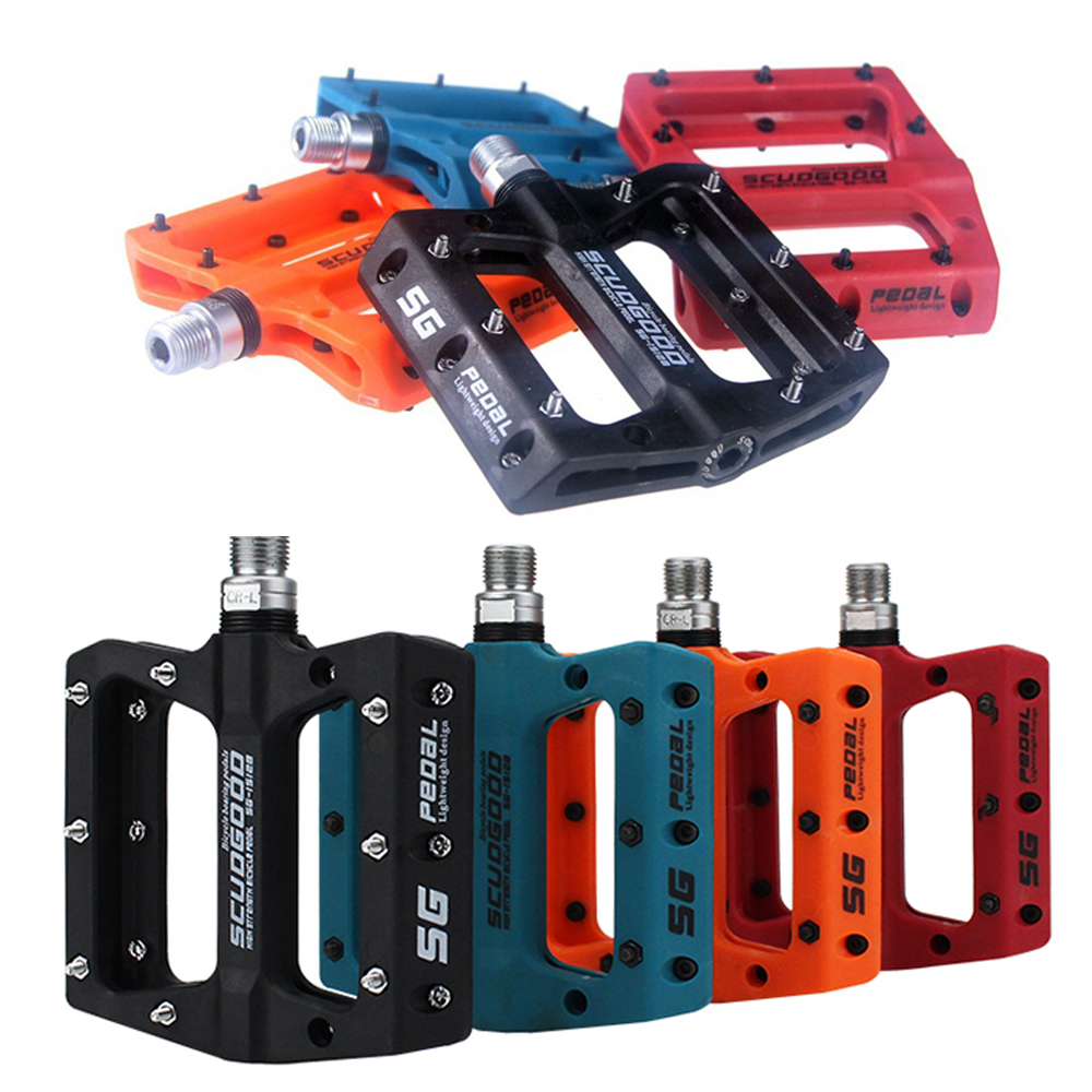 Ultra-licht Mountainbike Pedale Fahrrad Pedal MTB Fahrrad Nylon Faser Rennrad Lagerbier Pedale Fahrrad Teile Radfahren zugriffs