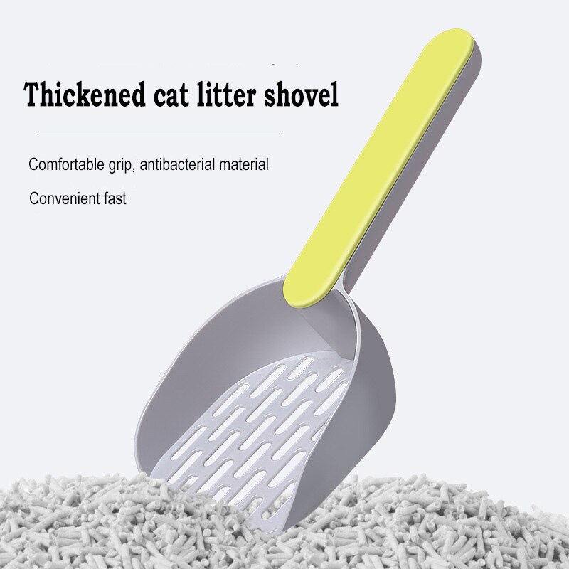 Neue Katzenstreu Scoop Kontrast Farbe sofortig Filter Katze Schaufel Hocker Tasche Spender