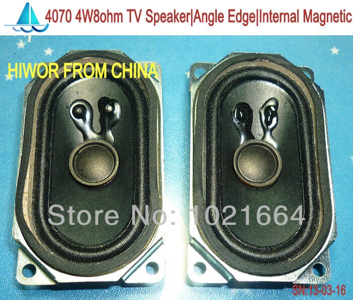 10 stücke Akustische Lautsprecher 8 Ohm 4 W 4070 TV Lautsprecher Winkel Rand Interne Magnetische