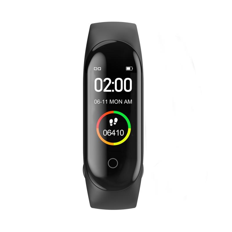 M4 Clever Band Uhr Schrittzähler Armbinde Armbinde Fitness Tracker Blutdruck Herzfrequenz Tragbare Sport Fitness Ausrügestochen