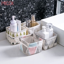 MICCK Schreibtisch Lager Korb niedlich Druck Wasserdicht Organizer Leinwand Stoff Spielzeug Kosmetische Schmuck Kleinigkeiten Büro Lagerung Kasten