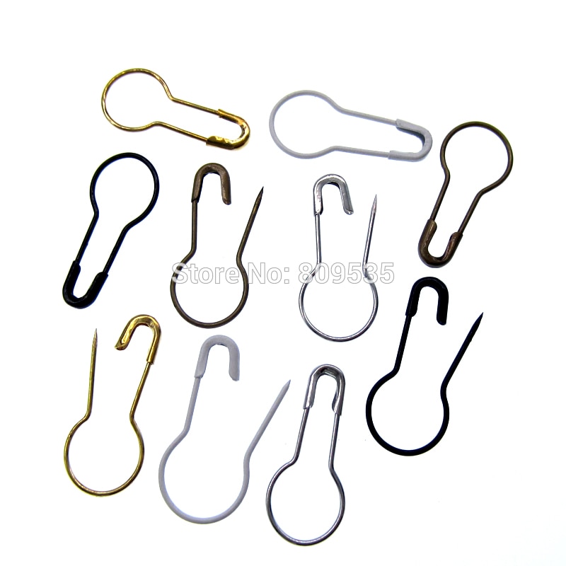 100 stücke Kupfer kleine sicherheit Stifte DIY Handwerk Lieferungen runde calabash schnalle Stifte kleidung betroffen für näHenne werkzeug 20mm