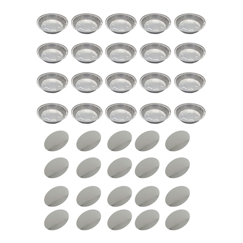 Aluminium Folie Pfanne Einweg Backen Pfanne Mit Kunststoff Deckel Runde-Pack Von 20 Küche Abendessen Restaurant Lieferungen
