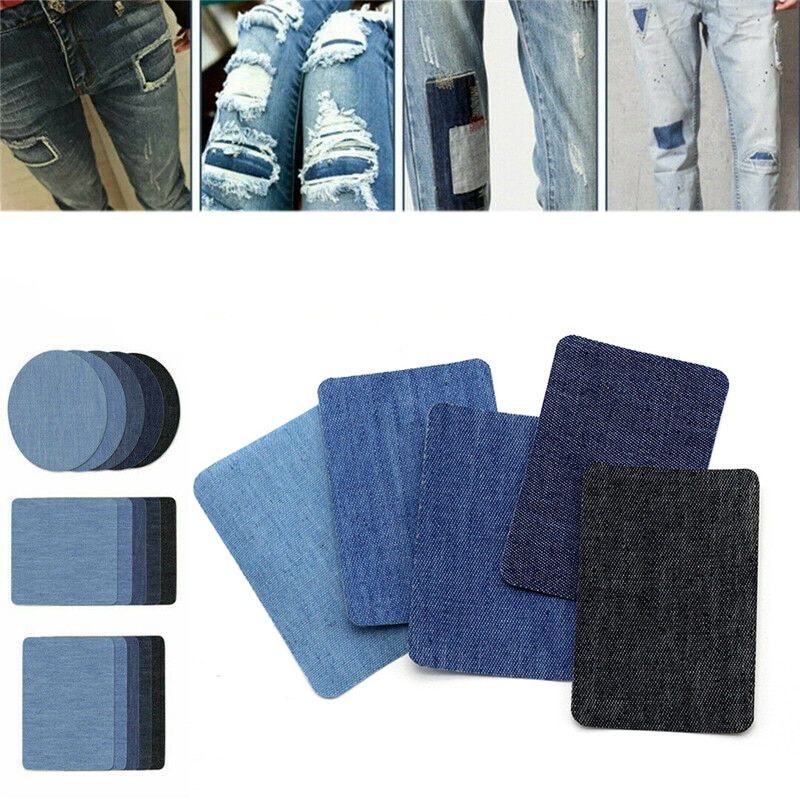 10 oder 5Stck Denim Flecken DIY Eisen Auf Denim Ellenbogen Flecken Reparatur Hosen Für Jean Kleidung Und Jean Hosen bekleidung NäHenne Stoff