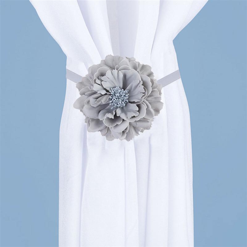 Vorhang Tieback Fenster Schnalle Dekor Verschluss Zarte Pfingstrose bilden Vorhang Tieback Stoff Blumen- Vorhang Schaufenster Layout Ornament